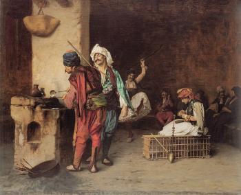 Jean-Leon Gerome : A Cafe in Cairo